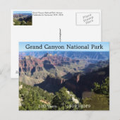 Carte Postale Parc national du Grand Canyon 100 ans (Devant / Derrière)