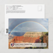 Carte Postale Parc national du Grand Canyon - Arc en ciel (Devant / Derrière)