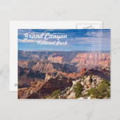 Carte Postale Parc national du Grand Canyon pendant la pluie (Devant / Derrière)