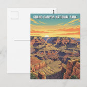 Carte Postale Parc national du Grand Canyon vintage (Devant / Derrière)