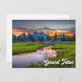 Carte Postale Parc national du Grand Teton, Wyoming (Devant / Derrière)