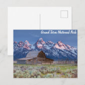 Carte Postale Parc national du Grand Teton Wyoming Mountains Gra (Devant / Derrière)