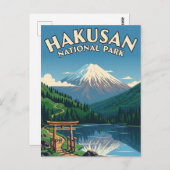 Carte Postale Parc national du Japon de Hakusan (Devant / Derrière)