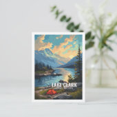 Carte Postale Parc national du lac Clark Alaska USA (Debout devant)