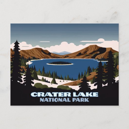 Carte Postale Parc national du lac Crater Oregon (Devant)