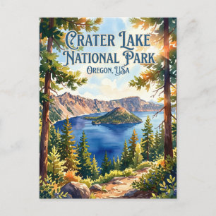 Carte Postale Parc national du lac Crater Oregon