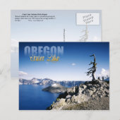 Carte Postale Parc national du lac Crater, Oregon (Devant / Derrière)