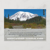 Carte Postale Parc national du Mont Rainier John Muir Citation (Devant)