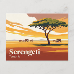 Carte Postale Parc national du Serengeti Tanzanie