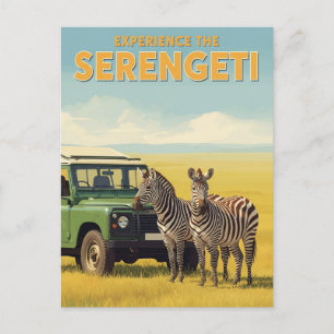Carte Postale Parc national du Serengeti Tanzanie Zebras