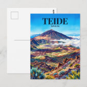 Carte Postale Parc national du Teide Espagne (Devant / Derrière)