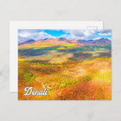 Carte Postale Parc national et réserve de Denali, Alaska (Devant / Derrière)