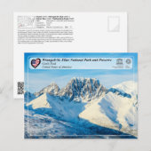 Carte Postale Parc national et réserve de Wrangell-St. Elias (Devant / Derrière)