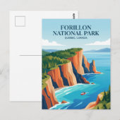 Carte Postale Parc national Forillon Canada (Devant / Derrière)