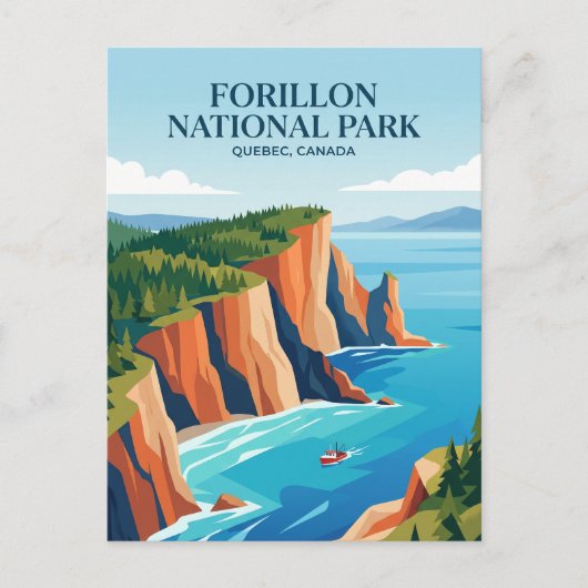 Carte Postale Parc national Forillon Canada (Devant)