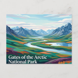 Carte Postale Parc national Gates of the Arctic Alaska