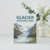 Carte Postale Parc national Glacier Art de voyage (Debout devant)