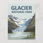 Carte Postale Parc national Glacier Art de voyage (Devant)
