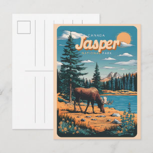 Carte Postale Parc national Jasper alberta canada cadeaux vintag