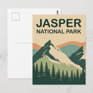 Carte Postale Parc national Jasper Canada Paysage Nature Art