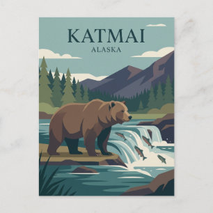 Carte Postale Parc national Katmai USA