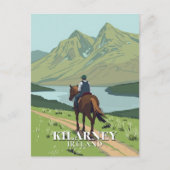 Carte Postale Parc national Killarney Voyage à cheval (Devant)