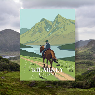 Carte Postale Parc national Killarney Voyage à cheval