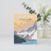 Carte Postale Parc national Kootenay Canada Vintage d'art touris (Debout devant)