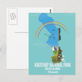 Carte Postale Parc national Kootenay, Kootenay Canada (Devant / Derrière)