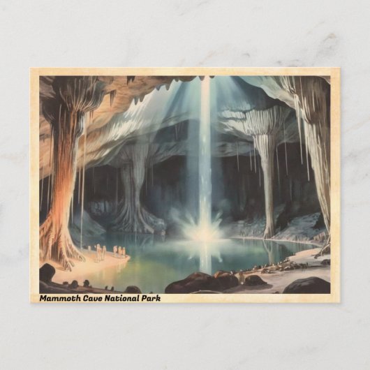 Carte Postale Parc national Mammoth Cave Vintage (Devant)
