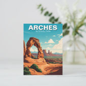 Carte Postale Parc national Moab Utah Arches Delicate Arch (Debout devant)