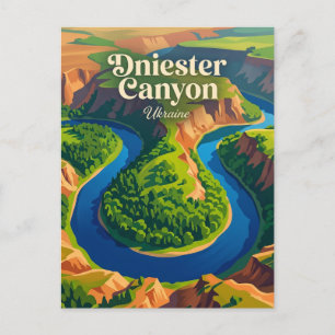 Carte Postale Parc national naturel du canyon du Dniestre Ukrain