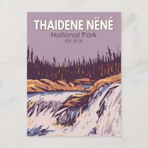 Carte Postale Parc national Nene de Thaidene Canada Vintage Voya
