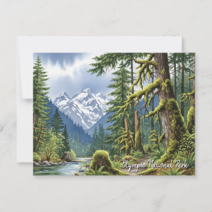 Carte Postale Parc national olympique de Washington hoforest