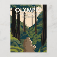 Parc national Olympique Forêt tropicale Hoh Vintag