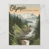 Carte Postale Parc national olympique Vintage (Devant)