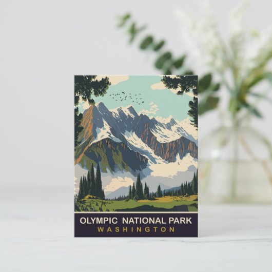Carte Postale Parc national olympique, WA, Voyage (Debout devant)