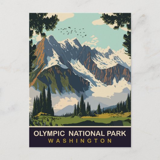 Carte Postale Parc national olympique, WA, Voyage (Devant)