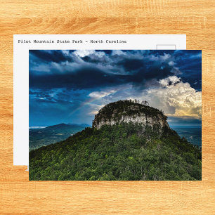 Carte Postale Parc national Pilot Mountain NC après la tempête