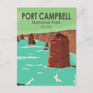 Carte Postale Parc national Port Campbell Australie Vintage