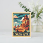 Carte Postale Parc national Retro Capitol Reef (Debout devant)