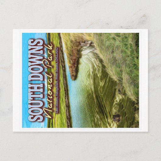 CARTE POSTALE PARC NATIONAL SOUTH DOWNS - EAST SUSSEX ANGLETERRE (Devant)