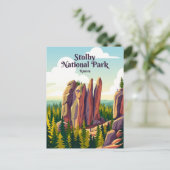 Carte Postale Parc national Stolby Russie (Debout devant)