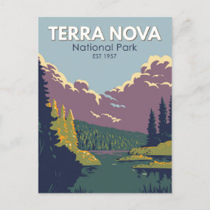 Carte Postale Parc national Terra-Nova Canada Tourisme Art Vinta