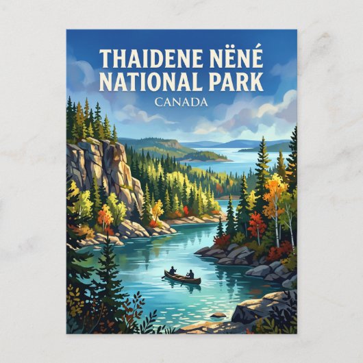 Carte Postale Parc national Thaidene Nëné Canada (Devant)