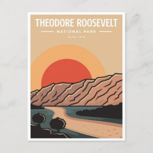 Carte Postale Parc national Theodore Roosevelt Dakota du Nord