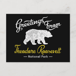 Carte Postale Parc national Theodore Roosevelt Ours