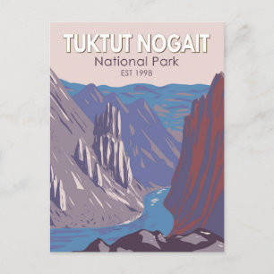 Carte Postale Parc national Tuktut Nogait Canada Vintage Voyage