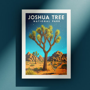 Carte Postale Parc national vintage de Joshua Tree