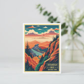 Carte Postale Parc national vintage de Shenandoah Rock (Debout devant)